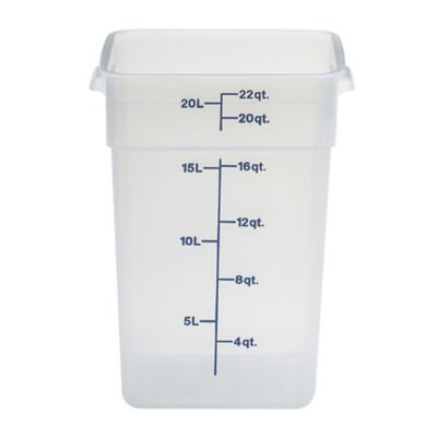 CAMBRO MANUFACTURING 22SFSPP190 CONT FOOD 22 QT SQ PP TRANS