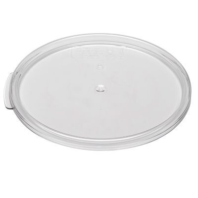 CAMBRO MANUFACTURING RFSCWC6135 LID F/ 6 & 8 QT RND POLY CONT CLR