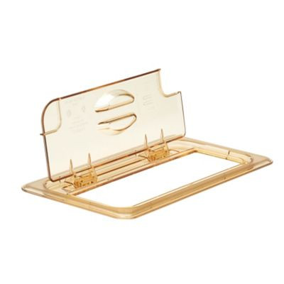 CAMBRO MANUFACTURING 30HPLN150 LID NTCHD FLIP F/ 1/3 SZ HI HEAT PAN AMB