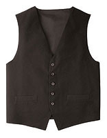 CHEF WORKS VPMEBLK-S VEST MENS SML BLK
