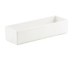 CAL-MIL PLASTIC PRODUCTS 1396-15M TRAY RECT 5X15X3" MEL WHT