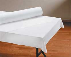 HOFFMASTER 260047 TABLECLOTH ROLL LINEN-LIKE 40"X100' WHT