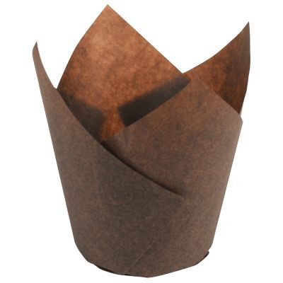 HOFFMASTER 611119 CUP BAKING 2-1/4X2-3/4X4" LRG TULIP CHOC