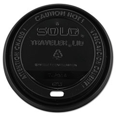 SOLO CUP COMPANY TLB316 TRAVELER DRINK-THRU LIDS, 10-24OZ CUPS, 