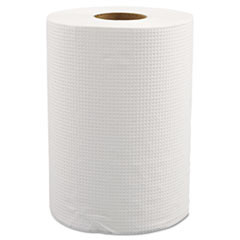 MORCON W12350 HARDWOUND ROLL TOWELS, 8" X 350FT, WHITE