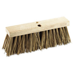 BOARDWALK 71160 STREET BROOM HEAD, 16" WIDE, PALMYRA BRI