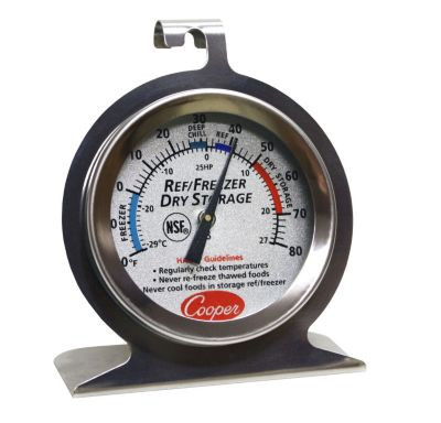 COOPER ATKINS 25HP-01-1 THERMOMETER,2 3/4 IN L,SILVER; WHITE