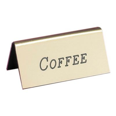 CAL-MIL PLASTIC PRODUCTS,INC. 228-1-011 CAL-MIL 228-1-011 GOLD "COFFEE" BEVERAGE