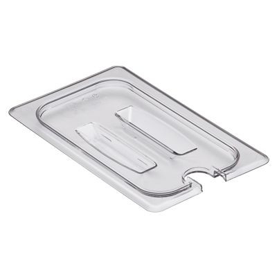 CAMBRO MANUFACTURING 40CWCHN135 LID NTCHD W/ HDL F/ 1/4 SZ POLY PAN CLR
