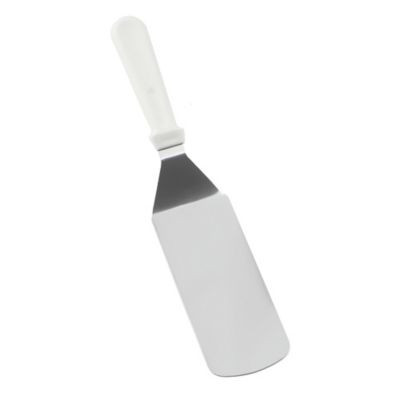 TABLECRAFT PRODUCTS COMPANY 4100W SOLID TURNER, 7" RNDED BLADE,SS,WHT,15"