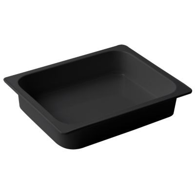 BON CHEF 5065 BLACK BON CHEF 5065BLK SANDSTONE 4 QT. HALF SI