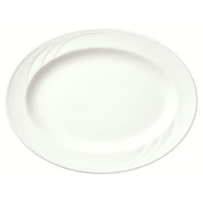 SYRACUSE CHINA 905437883 PLATTER 13-1/2X10-1/2" ELAN CHINA WHT
