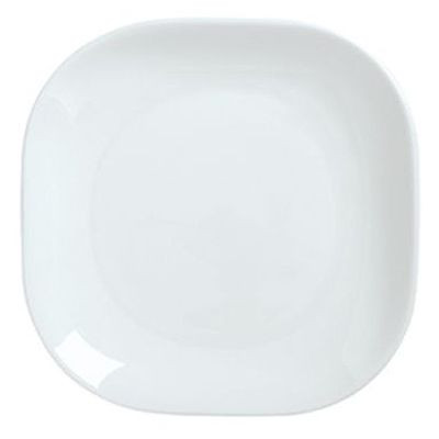 SYRACUSE CHINA 911194421 PLATE SQR 9" REFLECTIONS COUPE WHT