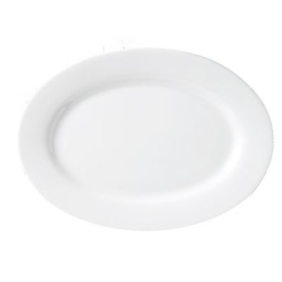 VERTEX CHINA ARG-13 PLATTER 11" OVAL WR ARGYLE PORC SUPER WH