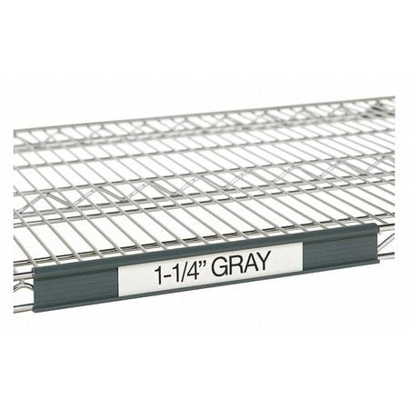 METRO 9990P4 HOLDER LABEL 43X1-1/4" PLAS GRY