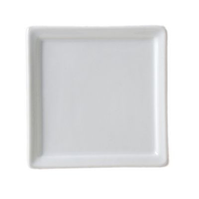 VERTEX CHINA AV-S4 PLATE INSERT 4" SQR VENTANA UNDEC WHT