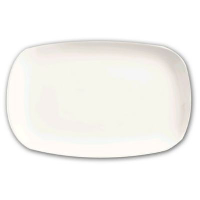 WORLD TABLEWARE INC BW-6712 PLATTER COUPE RECT 12-1/2" SLATE WHT
