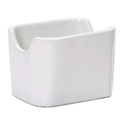 TUXTON CHINA BWQ-034 CADDY SUGAR PKT 3-1/2X2-7/8" CHINA WHT