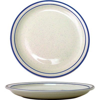 INTERNATIONAL TABLEWARE DA-8 PLATE NR 9" DANUBE AMERI WHT BLU SPECK