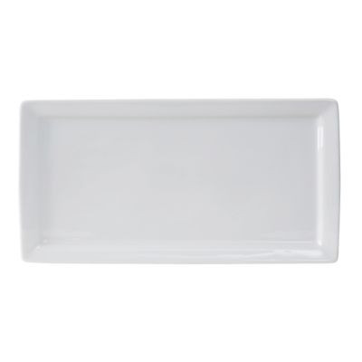 TUXTON CHINA GSP-552 PLATE RECT 15-1/2X8X1" SANTORINI WHT