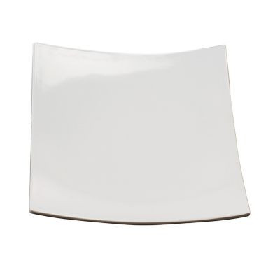 AMERICAN METALCRAFT MEL43 PLATTER SQR 16" MEL WHT