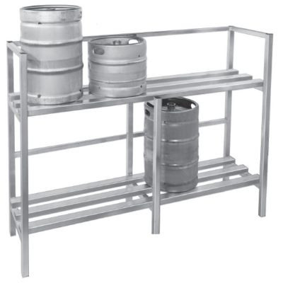 CHANNEL MANUFACTURING KSR72 RACK KEG STORAGE 20X71-1/2X55" ALUM