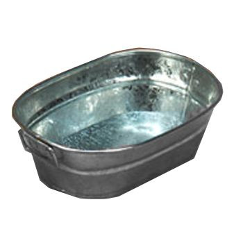 AMERICAN METALCRAFT MTUB69 TUB 9X6" SIDE HNDL GALVANIZED TIN