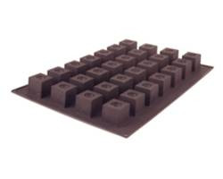J.B. PRINCE M620 B MOLD INDENTED CUBE 28 CAV SILICONE BLK