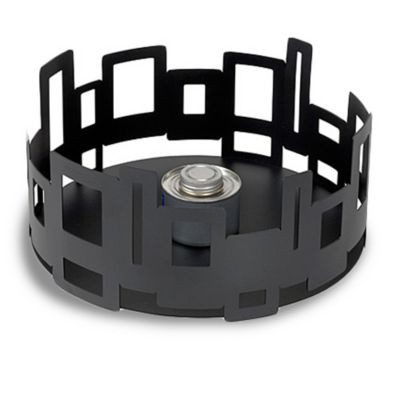 ROSSETO SM106 WARMER 7" PAMELA CENTER BLK MATTE FINISH