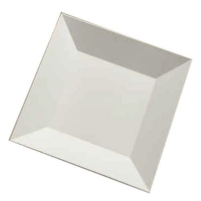 AMERICAN METALCRAFT SQP12 PLATTER 14X1-1/2" SQR EDURANCE MEL WHT