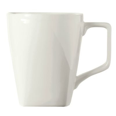 WORLD TABLEWARE INC SL-36 MUG SQR 12-1/4 OZ SLATE ULT BRT WHT