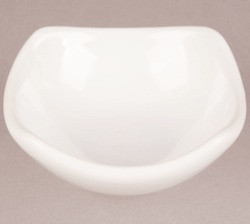 AMERICAN METALCRAFT SQSC30 CUP RAMEKIN SQUOUND 3 OZ CERM WHT