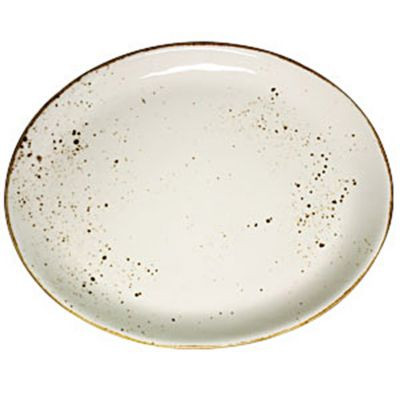 VERTEX CHINA LTW-13 PLATTER OVL 11" LONDON TERRA WHT