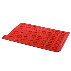 J.B. PRINCE M612 MOLD MACARON 48 CT. SILICONE ORANGE
