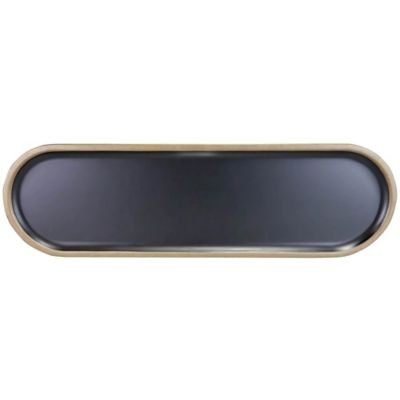 ELITE GLOBAL SOLUTIONS B250200-GLDB LID BOWL OVL 20-1/4X6" KOBE BLK/GLD