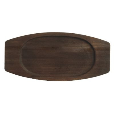 WORLD TABLEWARE INC CIS-18TR TRIVET OVL 12-1/4" WOOD
