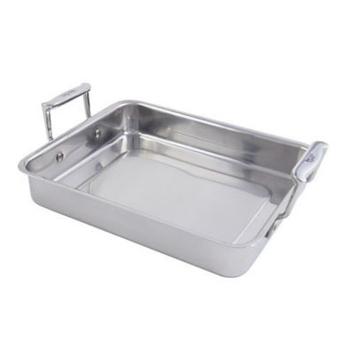 BON CHEF 60013 PAN FOOD RECT SS W/HANDLES SML