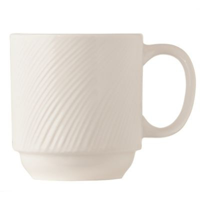 WORLD TABLEWARE INC BO-1114 MUG STACKING 11-1/2 OZ ORBIS BRT WHT