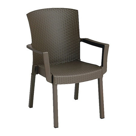 GROSFILLEX US903037 CHAIR ARM RESIN HAVANA ESPRESSO BRN