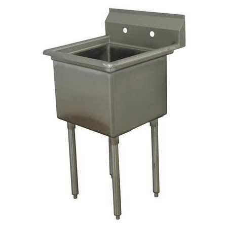 ADVANCE TABCO FE-1-1812-X SINK 1 COMP NO DRAIN 18X18X12"