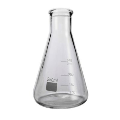 AMERICAN METALCRAFT GF8 FLASK CHEMISTRY 8-1/2 OZ PRINTED GLASS