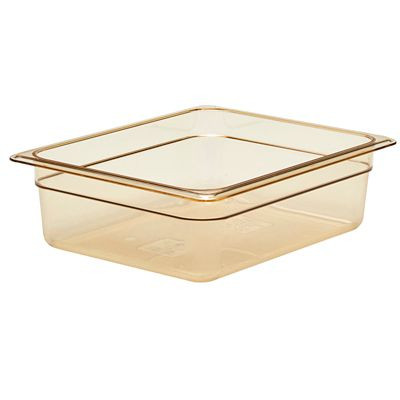 CAMBRO MANUFACTURING 24HP150 PAN FOOD HI HEAT 1/2 SZ 4"D AMBER
