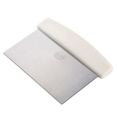 TABLECRAFT PRODUCTS COMPANY 4103W SCRAPER DOUGH 6" SS W WHT PLAS HNDL