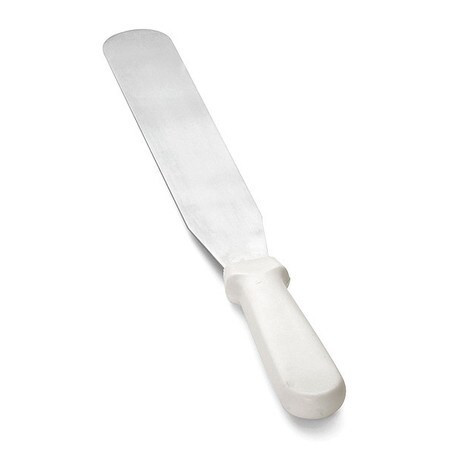 TABLECRAFT PRODUCTS COMPANY 4210 SPATULA ICING 10" BLADE SS WHT PLAS HNDL