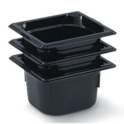 VOLLRATH 9064420 PAN 1/6 SZ SP PLAS HI TEMP BLK