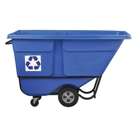 RUBBERMAID COMMERCIAL PRODUCTS 2089826 1 CU. YD. TILT TRUCK - BLUE RECYCLING