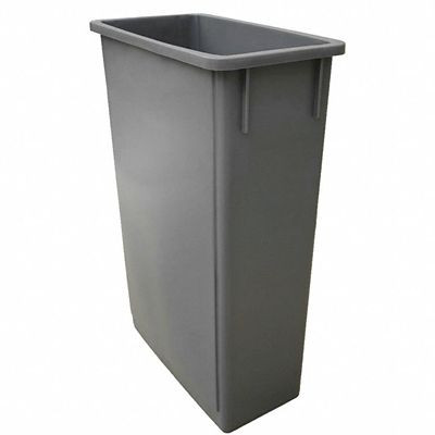 DARLING FOOD SERVICE 6080931 THIS GRAY, SLIM PLASTIC WASTE CONTAINER 