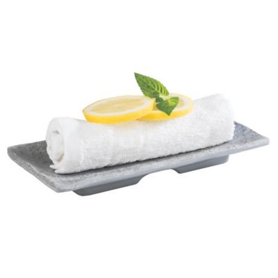 WORLD TABLEWARE INC APS 84822 TRAY 7-7/8X3-3/4" ELEMENT MEL CONCRETE