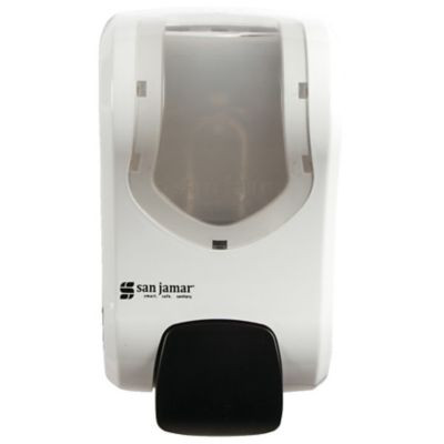 SAN JAMAR S970WHCL DISPENSER,SANI/SOAP,BULK,SUMMIT,WHT/CLR