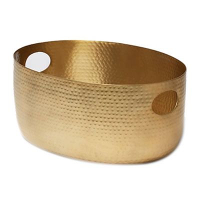 AMERICAN METALCRAFT ATHG14 TUB BEV OVL 16-1/4 QT HAMMERED ALUM GLD